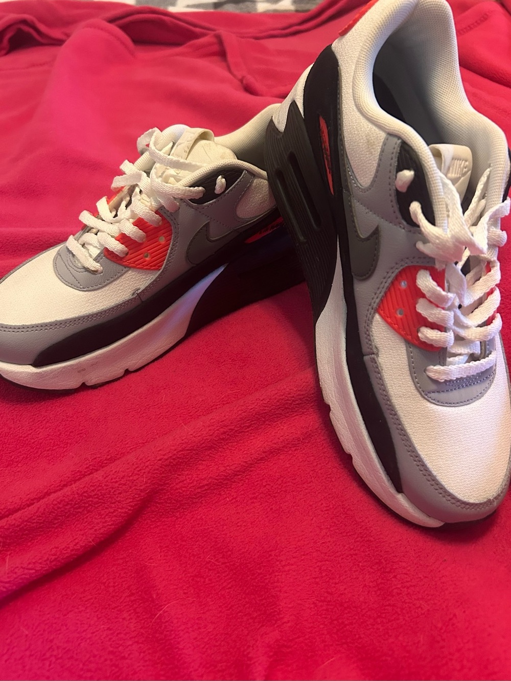 Nike Women’s Sneakers in White, Gray & Coral